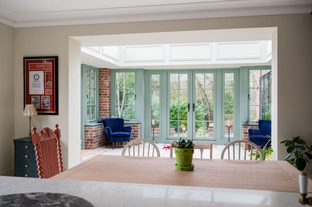 Residence 9 French doors bringing natural light into open-plan living space installations Rayleigh, Essex